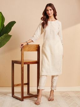 Fabindia - Natural Cotton Silk Pant And Kurta