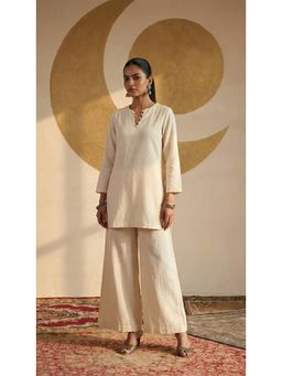 LAALZARI - Classic Ivory Co-Ord Set