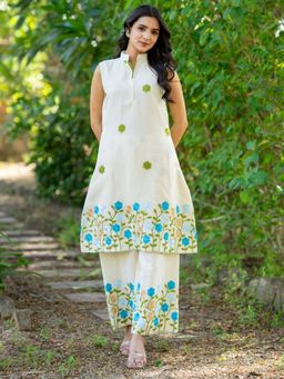 HOUSE OF JAMOTI - Siya Embroidered Cotton Kurta With Pant