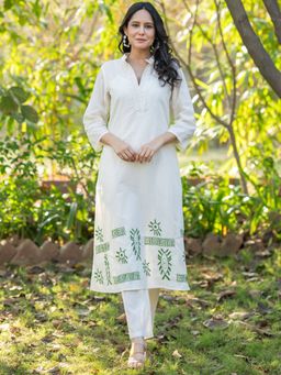 HOUSE OF JAMOTI - Alina Cotton Kurta With Pant & Bustier