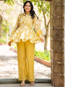 HOUSE OF JAMOTI - Heer Finch Chiffon Co-Ord Set