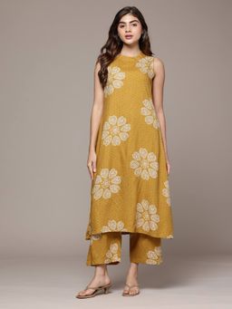 CAYMAN - Bandhani Printed A-Line Kurta With Palazzos