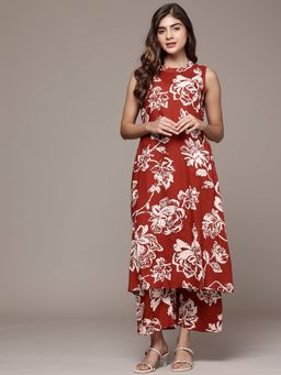 CAYMAN - Floral Printed Pure Cotton Kurta With Pant