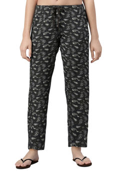 Enamor - Mid Rise Regular Length Adjustable Drawstring Basic Home Lounge Pant For Women - E4A4