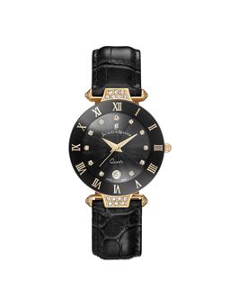 Jacques Du Manior - Coupole Fashion Swiss Made Analogue Black Round Dial Womens Watch- Rcp.87