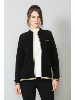 Van Heusen Woman Lingerie and Athleisure - Van Heusen Women Athleisure Functional Pocket & Relaxed Fit Jacket - Black