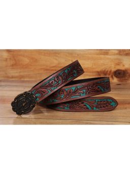 Celtic - Crafted Elegance Hand-Carved Leather Belt