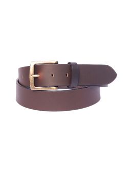 Celtic - Brown Leather with Golden Buckle Belt