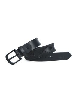 Celtic - Premium New Designer Polo Black Milled Leather Belt