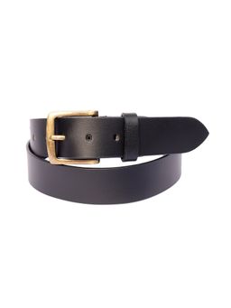 Celtic - Premium Black Leather with Golden Buckle Belt