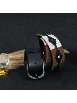 Celtic - Premium Black Leather Belt