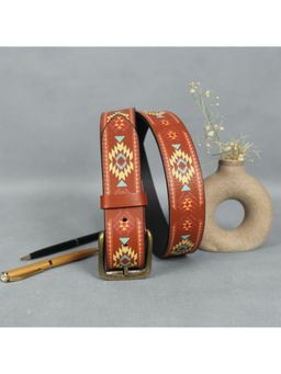 Celtic - Brown Printed Belt