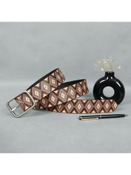 Celtic - Stylish Printed with Silver Buckle Belt