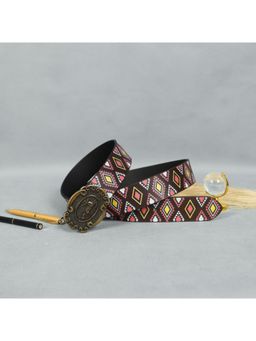 Celtic - Multicolor Printed with Antique Buckle Belt