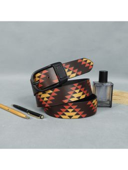 Celtic - Multicolor Printed with Black Buckle Belt