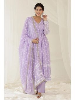 Pink Cactii - Sitara Anarkali (Set of 3)