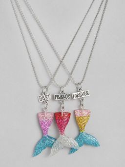 EL REGALO - Necklace for Kids Girls Multi Color (Set of 3)
