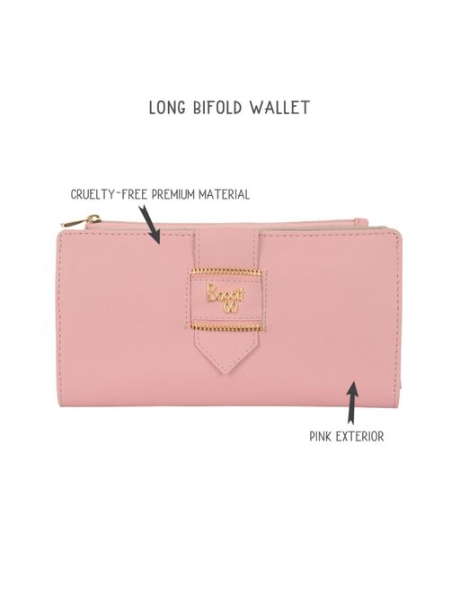 Buy Baggit Finey Sor Large Pink Fold Wallet Online