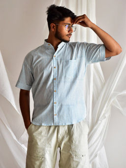 Sundarii - Mandarin Printed Shirt