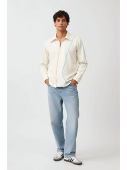 NEORA BY NEHAL CHOPRA - Tiffany Blue Zip Shirt