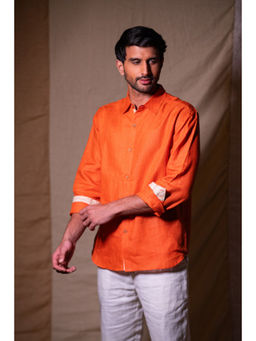 dhaaga - Axel Persimmon Orange Shirt