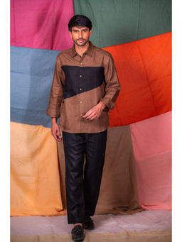 dhaaga - Rory Shirt Chikoo Brown