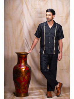 dhaaga - Xavier Shirt Jet Black