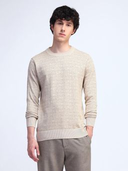 Flying Machine - Brand Printed Cotton Sweater