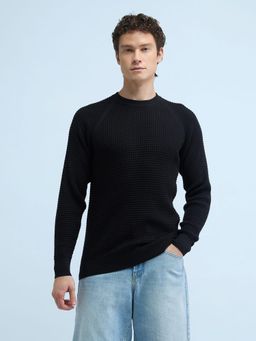 Flying Machine - Textured Crew Neck Sweater
