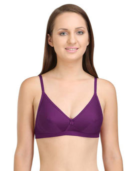 Bodycare - Perfect Coverage Bra In Maroon-Red-Wine Color (Pack of 3)