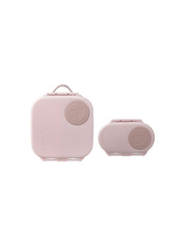b.box - Pink Solid Plastic Snack Box with Lunch Box