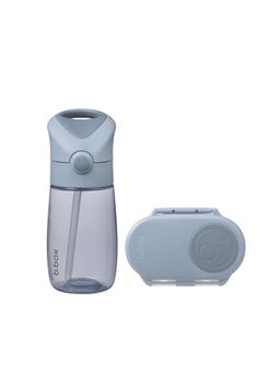 b.box - Blue Solid Plastic Bottle with Snackbox