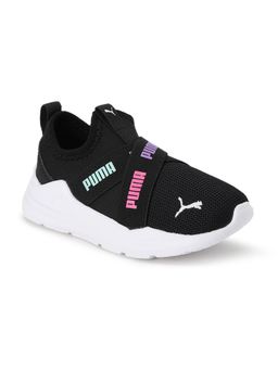 Puma - Wired Run Slip On Rainbow Unisex Infant Black Casual Shoes