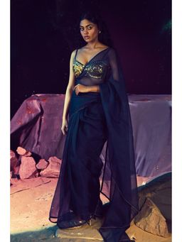 Baise Gaba - Stellar Saree with Stitched Blouse