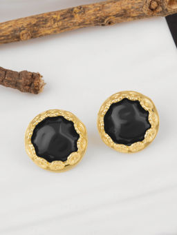 E2O - Artificial Beads Round Studs Earrings