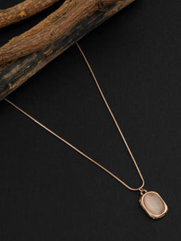 E2O - Gold Plated Circle Ring Layered Necklace
