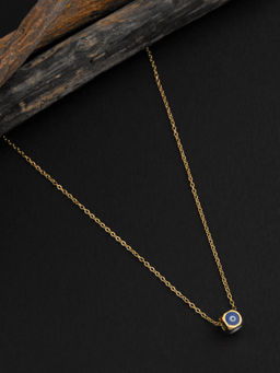 E2O - Gold Plated Evil Eye Layered Necklace