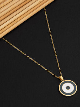 E2O - Gold Plated Evil Eye Layered Necklace