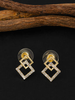 E2O - Gold-Plated Peral Studs Earrings
