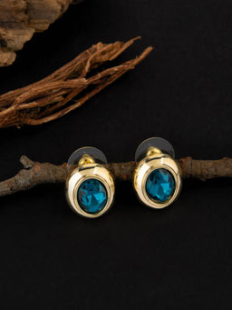 E2O - Gold-Plated CZ Studs Earring