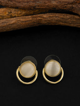 E2O - Gold-Plated Peral Drop Earrings