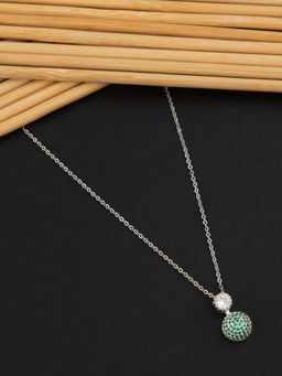 E2O - Silver Plated Double Layered Peral Necklace