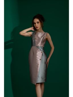 Natalia Livingston - Aurora Duotone Multi-Color Sage Dress