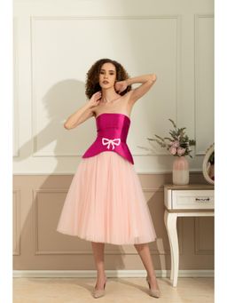 Natalia Livingston - Audrey Pink Corset Top with Skirt