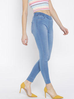Xpose - Women Light Blue High-Rise Jeggings