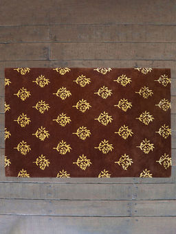 Zeba World - Handtufted Carpet, Brown 4 x 6 Feet