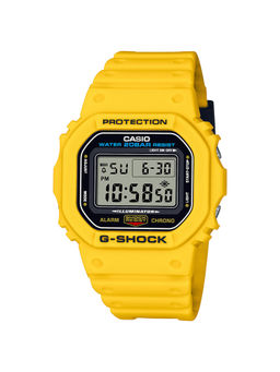 Casio - G-Shock DWE-5600R-9DR Digital Dial Yellow Resin Strap Men'S Watch G1184