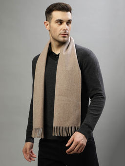 Bruun & Stengade - Men Brown Solid Scarf