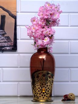 At Home by Nilkamal - Cherry Blossom Tall Artificial Stick|for Home Décor|Pack of 1|100 cm|Pink