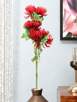 At Home by Nilkamal - Chrysanthemum Artificial Stick|for Home Décor|Pack of 1|92 cm|Red